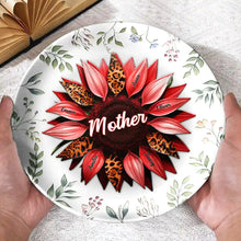 Load image into Gallery viewer, “A Loving Touch for Nana” - Personalized Ceramic Plate for Mom, Grandma, and Auntie Ceramic Plate PopCulturePrints
