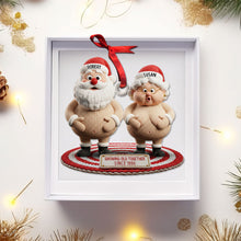 Load image into Gallery viewer, &quot;Growing Old Together with Laughter!&quot; - Naughty Old Couple Ornament - Personalized Gift for Couples, Friends, and Family Ornament PopCulturePrints
