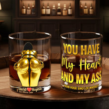Load image into Gallery viewer, You Have My Heart Round Glass - Unique Personalized Gifts for Couples Glass PopCulturePrints

