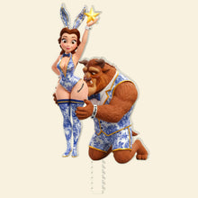 Load image into Gallery viewer, Naughty Couple Christmas Tree Topper - Fun and Personalized Holiday Decor Ornament PopCulturePrints
