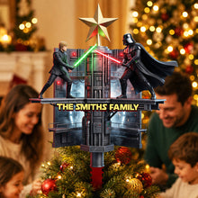 Load image into Gallery viewer, A New Christmas Adventure Acrylic Tree Topper - Personalized Gifts for Star Wars Fans
