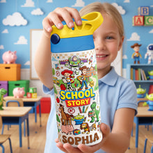 Load image into Gallery viewer, School Adventure Colorful Kid Tumbler - Personalized Back To School Gift Tumbler Cup PopCulturePrints
