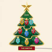 Load image into Gallery viewer, Illuminate Your Family Bond: Christmas Tree Family Light Box - Personalized Acrylic Gift Light Box PopCulturePrints
