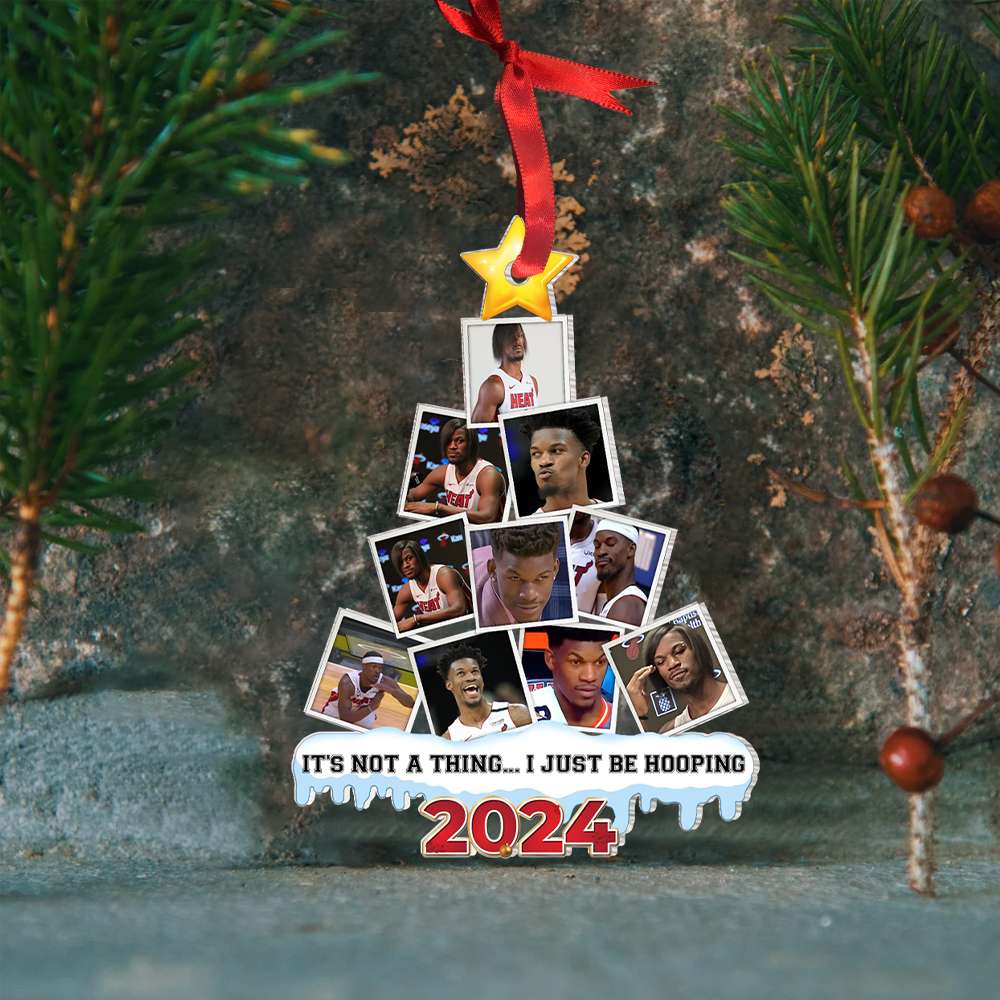 Personalized Christmas Ornament for Basketball Enthusiasts 2024 Ornament PopCulturePrints
