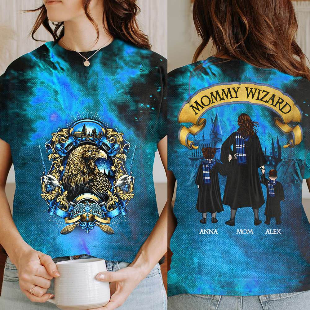 Personalized Mommy Wizard Family T-Shirt