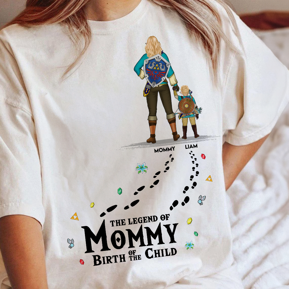 "Mom & Son - The Legend and The Legacy" - Personalized Adventure Mom Shirt - Custom Gift for Moms, Grandmas, and Kids Shirts PopCulturePrints