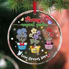 Load image into Gallery viewer, Personalized Christmas Ornament - Mom&#39;s Magical Garden Ornament PopCulturePrints

