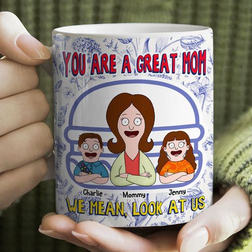 You Are A Great Mom - Personalized Coffee Mug for Mom, Grandma & More Coffee Mug PopCulturePrints