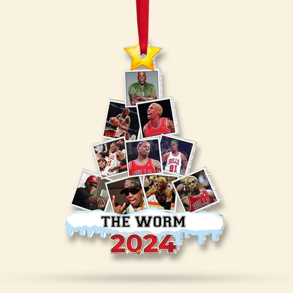 Personalized Basketball Fan Christmas Ornament - Themed Photo Gift 2024 Ornament PopCulturePrints