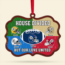 Load image into Gallery viewer, Personalized American Football Family Christmas Ornament - House Divided Theme Ornament PopCulturePrints
