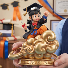 Load image into Gallery viewer, "Celebrate Your Achievements!" - Power Level Graduate Shaped Plaque - Personalized Gift for Graduates Shaped Plaques PopCulturePrints
