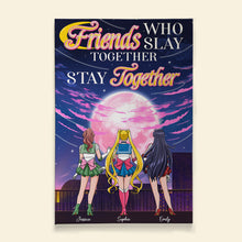 Load image into Gallery viewer, Personalized Best Friends Anime Canvas Poster &amp; Canvas PopCulturePrints
