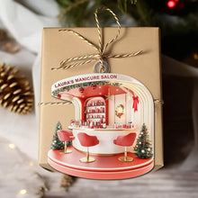 Load image into Gallery viewer, Personalized Nail Salon Acrylic Ornament for Her Ornament PopCulturePrints

