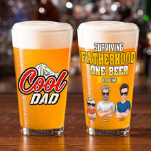 Load image into Gallery viewer, Personalized Cool Dad Beer Glass Beer Glasses PopCulturePrints
