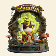 Load image into Gallery viewer, “World&#39;s Best Farter Ever!” - Funny Dad Acrylic Plaque - Personalized Gift for Dad, Grandpa Shaped Plaques PopCulturePrints
