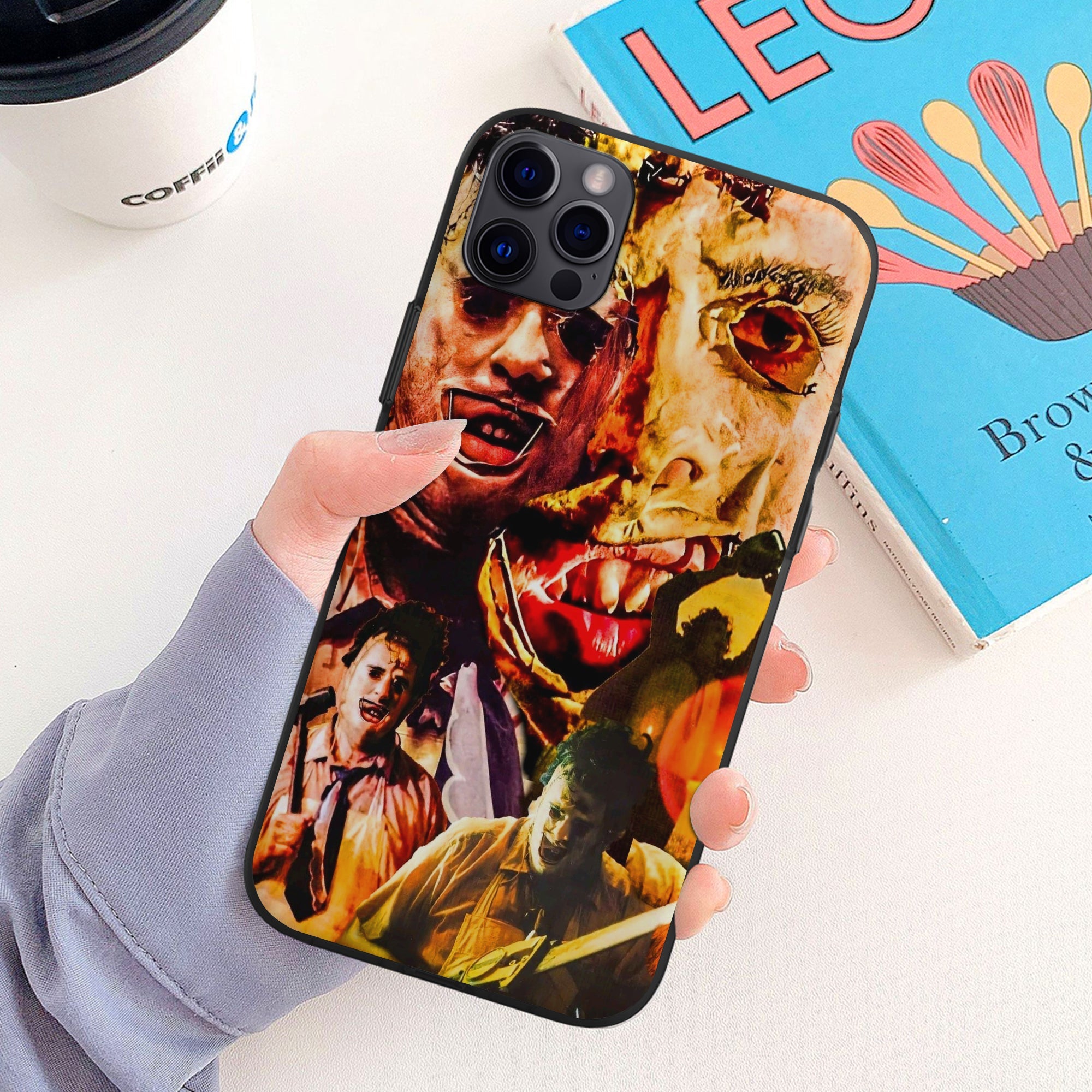 Personalized Halloween Horror Fans Phone Case - Customized Gift for Scary Movie Lovers