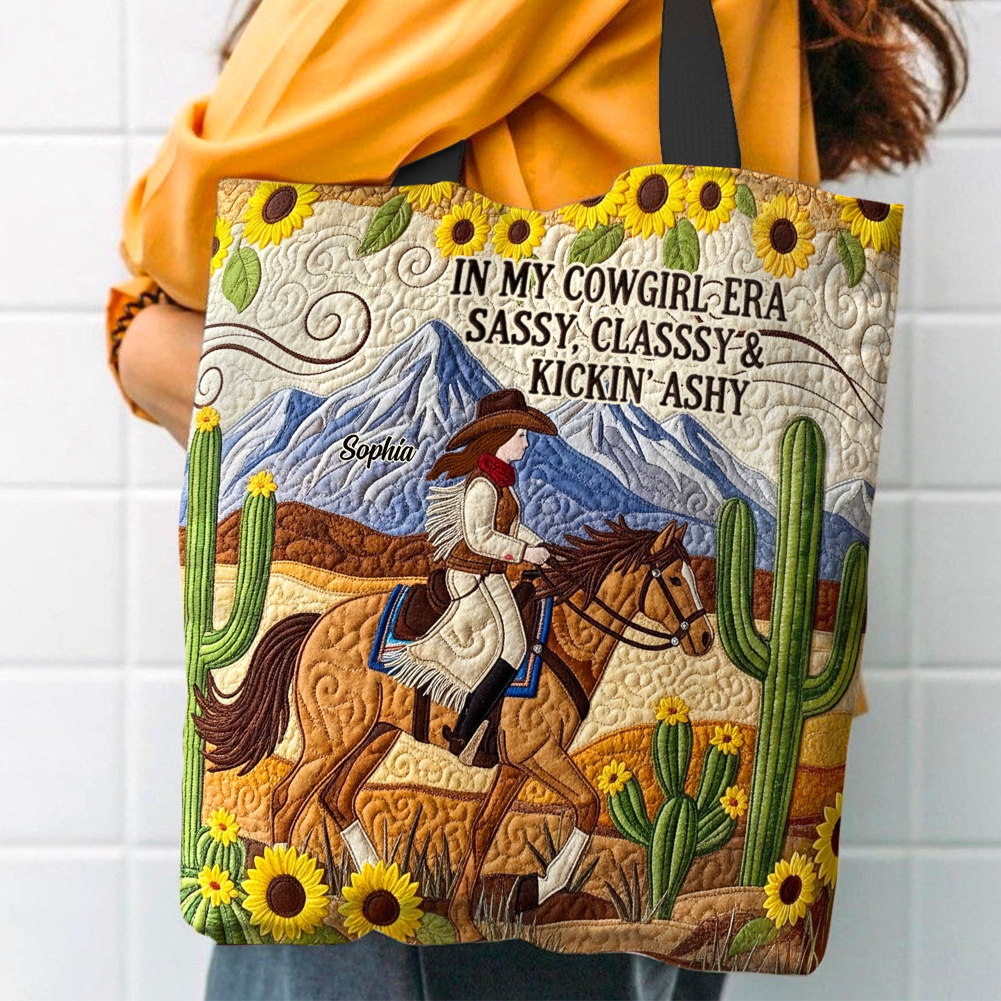 In My Cowgirl Era - Personalized Wild Cowgirl Aesthetic Tote Bag Tote Bag PopCulturePrints