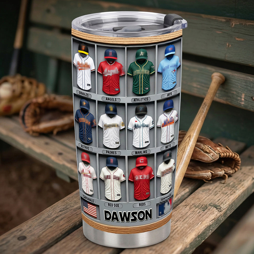 “Personalized Cheers for Every Fan!” - Sport Teams Uniform 20oz Tumbler - Custom Gifts for Sport Lovers Tumbler Cup PopCulturePrints