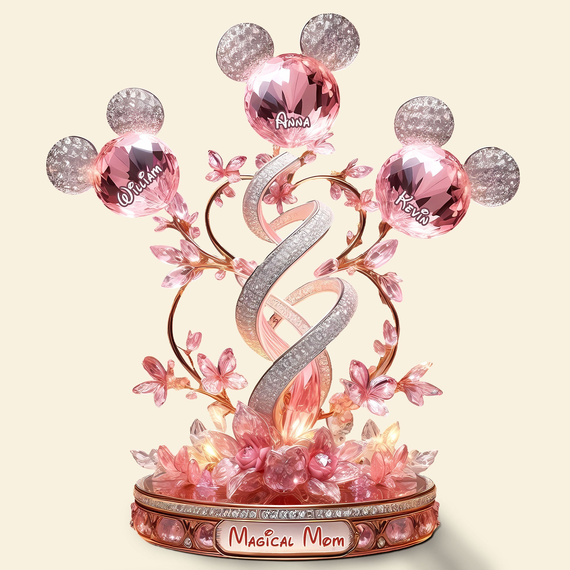 “A World of Magic Awaits” - Magical Mom Acrylic Plaque, Personalized Gift for Mom, Grandma & More Shaped Plaques PopCulturePrints