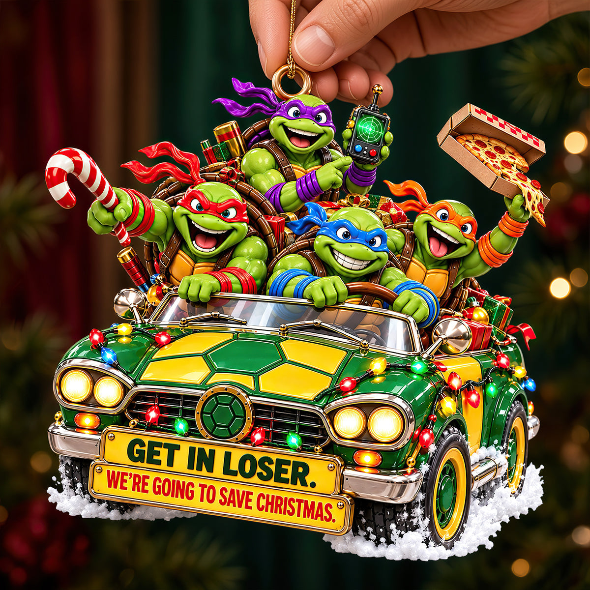 Get in Loser! Save Christmas Ornament - Personalized Gift for Holiday Cheer
