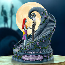 Load image into Gallery viewer, We&#39;re Simply Meant to Be - Horror Midnight Couple Acrylic Plaque - Personalized Gift for Couples and Horror Lovers Shaped Plaques PopCulturePrints
