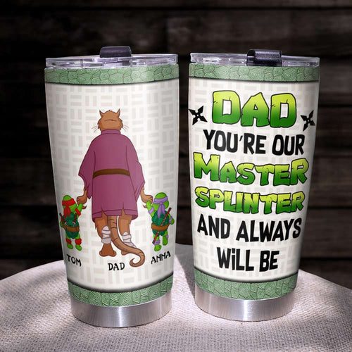 Personalized Master Dad Tumbler - Custom Ninja Theme Tumbler Cup PopCulturePrints