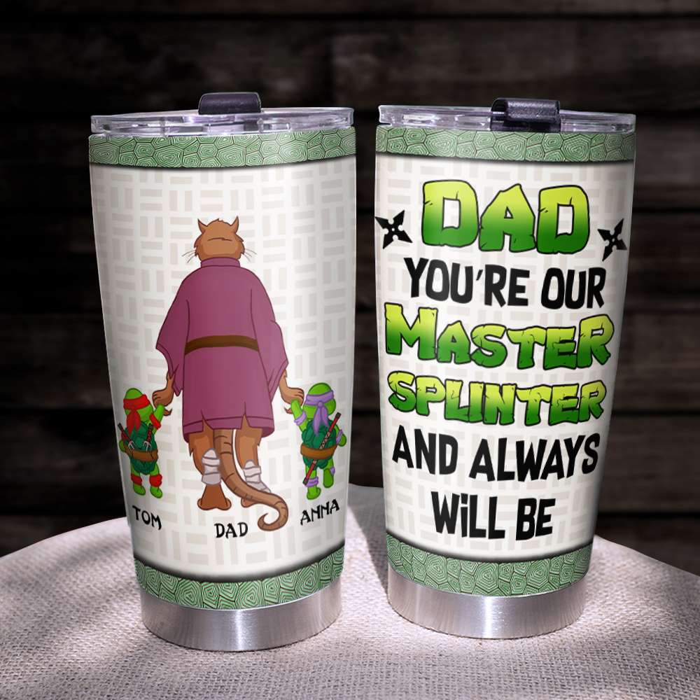 Personalized Master Dad Tumbler - Custom Ninja Theme Tumbler Cup PopCulturePrints