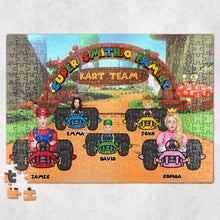 Load image into Gallery viewer, Custom Family Cartoon Racing Jigsaw Puzzle Jigsaw Puzzles PopCulturePrints
