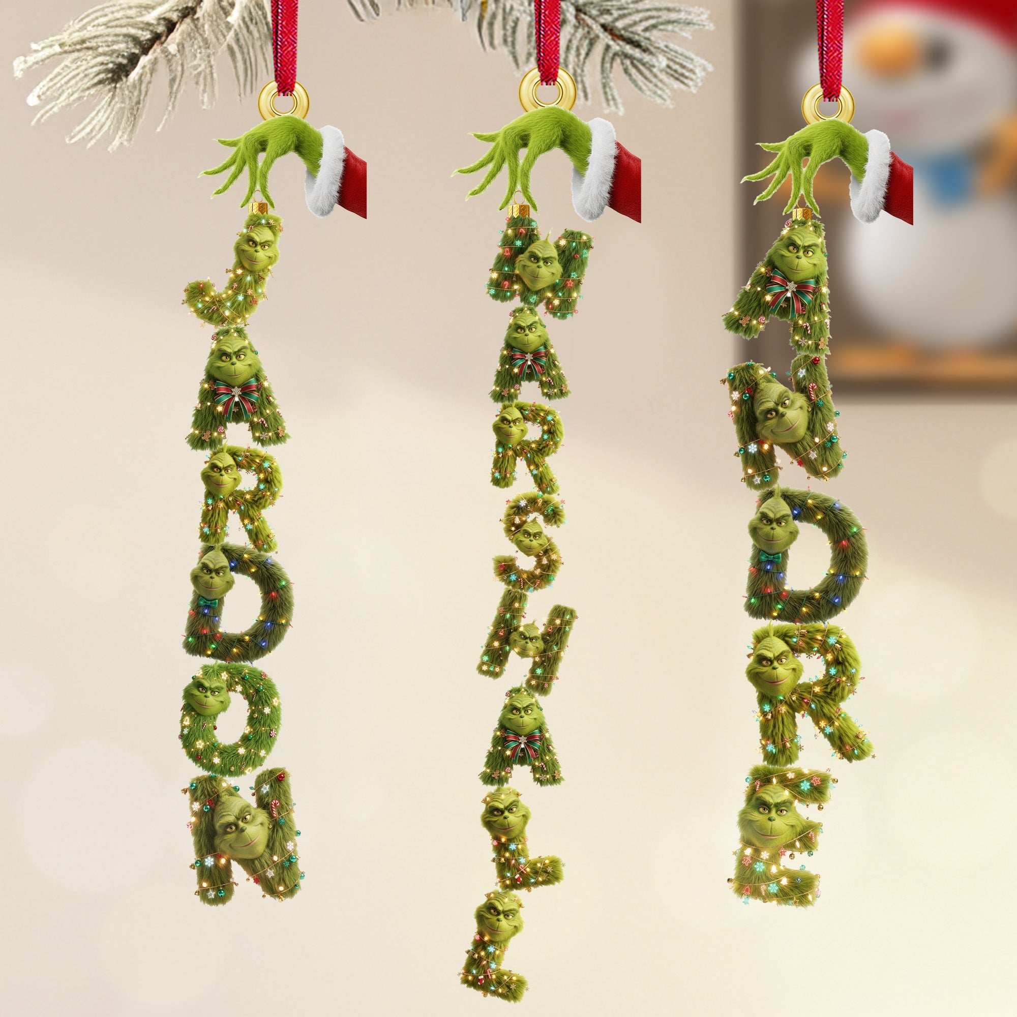 "Make This Christmas Magical!" - Personalized Christmas Theme Name Ornament - Custom Gift for Family, Friends, and Loved Ones Ornament PopCulturePrints