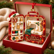 Load image into Gallery viewer, Christmas Sewing Case Acrylic Ornament - Personalized Gifts For Sewing Lovers 07todh121026 Ornament PopCulturePrints

