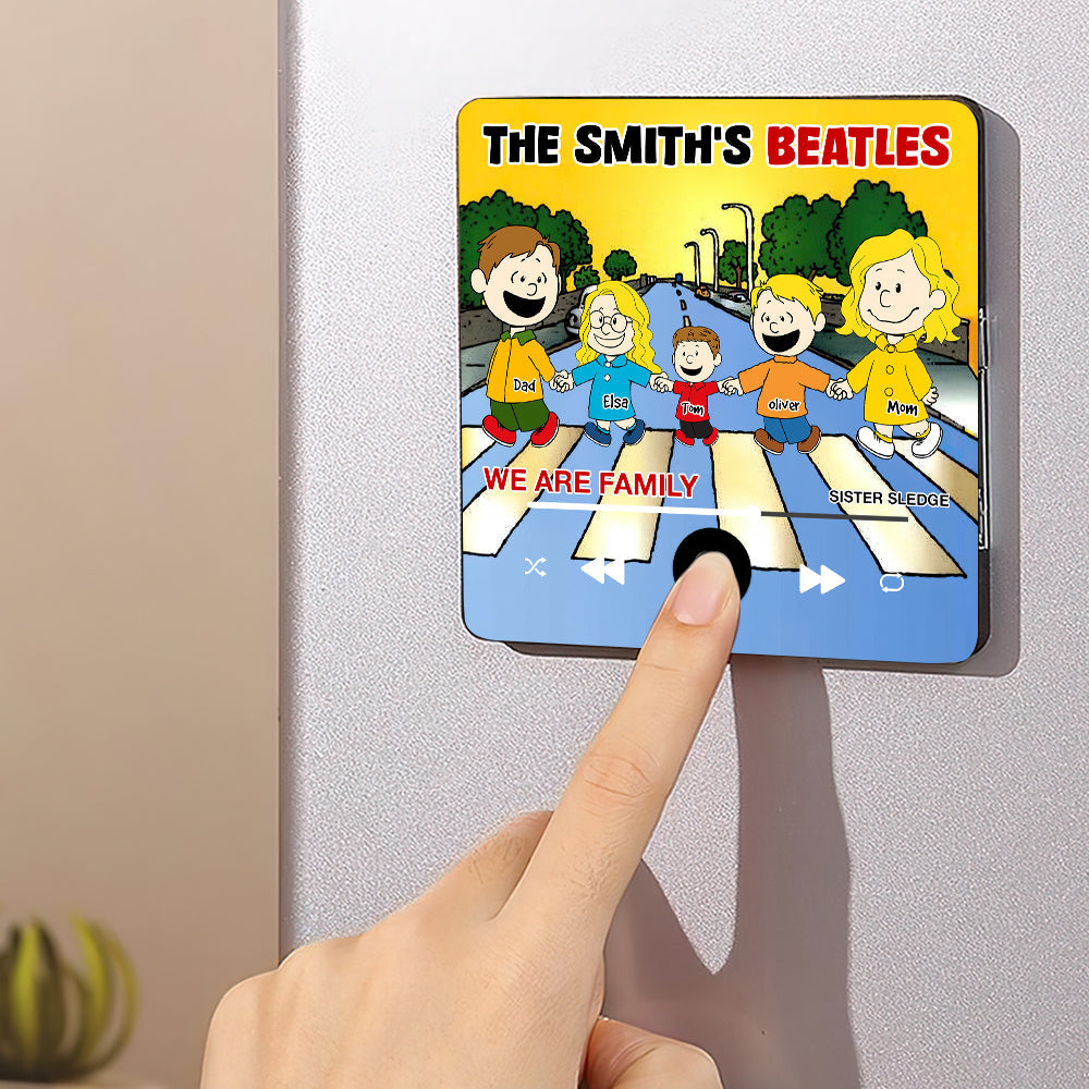 Personalized Family Music Fridge Magnet - We Are Family Design Fridge Magnet PopCulturePrints