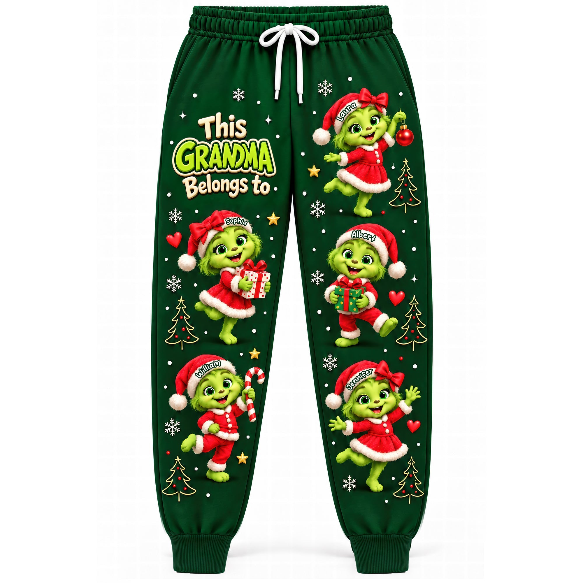 Cozy Christmas Sweatpants - Personalized Gift for Grandma