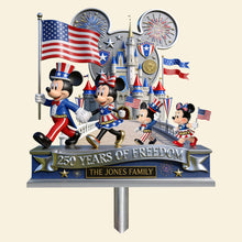 Load image into Gallery viewer, Celebrate Family Unity with Our Happy Parade Family Metal Sign - Personalized Decor Gifts Metal Signs PopCulturePrints
