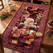 Load image into Gallery viewer, “Welcome to the Johnsons” - Fun Christmas Quilted Table Runner - Personalized Holiday Gift Quilted Table Runner PopCulturePrints
