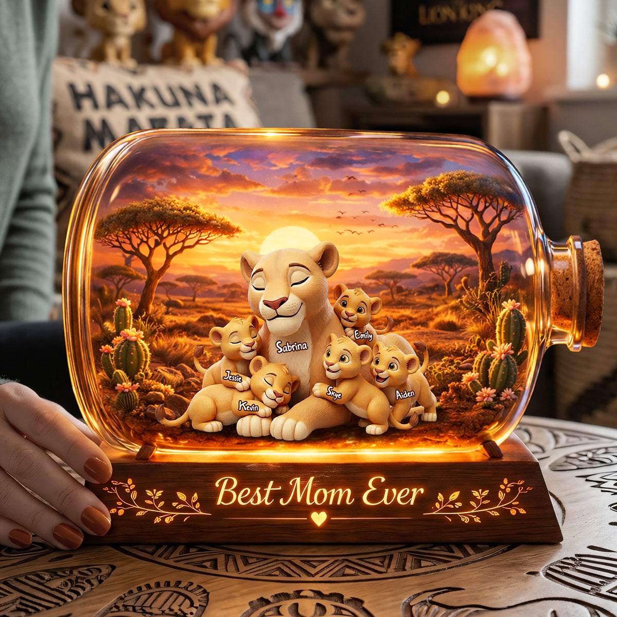 Best Mom Ever - Personalized Acrylic Plaque for Mother's Day Shaped Plaques PopCulturePrints