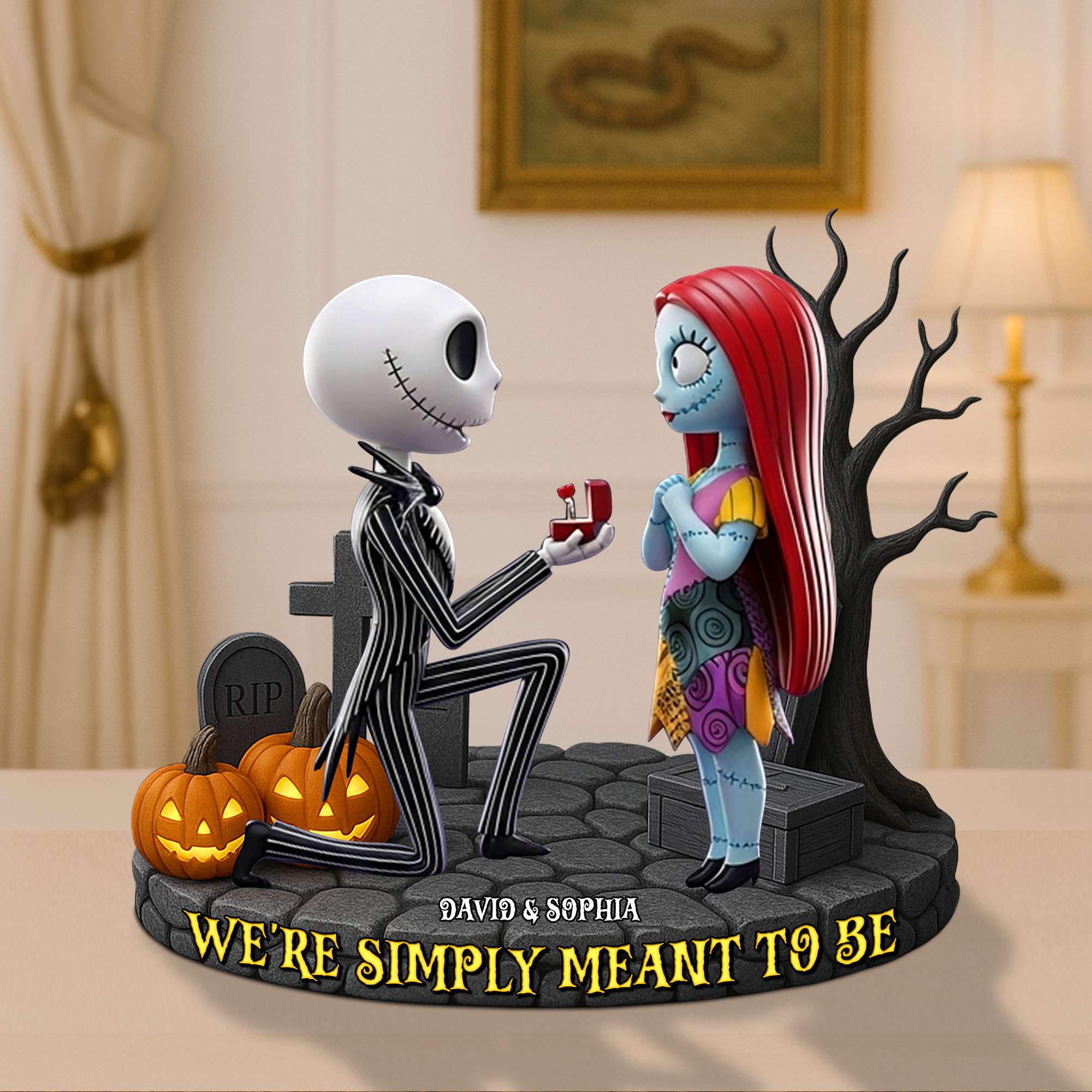 We're Simply Meant to Be - Couple Forever Acrylic Plaque - Personalized Gift for Couples Shaped Plaques PopCulturePrints