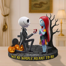 Load image into Gallery viewer, We&#39;re Simply Meant to Be - Couple Forever Acrylic Plaque - Personalized Gift for Couples Shaped Plaques PopCulturePrints
