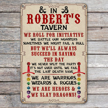 Load image into Gallery viewer, Heroic Quest: Personalized Metal Wall Art for Game Lovers Metal Signs PopCulturePrints
