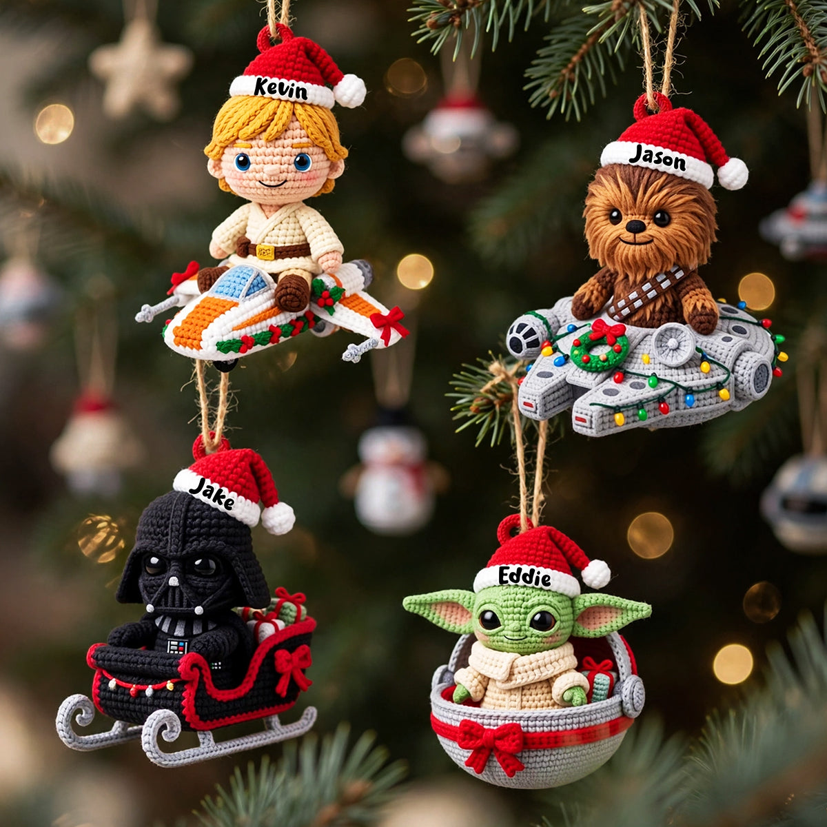“Celebrate the Universe, Little Warriors!” - Custom Acrylic Ornament - Personalized Gift for Christmas Lovers, Kids, Couples, Friends Ornament PopCulturePrints