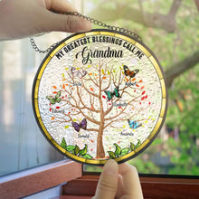 Load image into Gallery viewer, Sun, Sand, and a Drink in My Hand - Personalized Beach Bag Suncatcher Ornament PopCulturePrints
