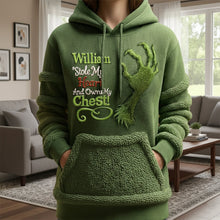 Load image into Gallery viewer, "William Stole My Heart" - Personalized Holiday Hoodie - Perfect Christmas Gift for Loved Ones AOP Products PopCulturePrints
