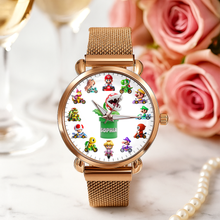 Load image into Gallery viewer, Rev Up Your Style: Custom Racing Game Mesh Strap Quartz Watch - Perfect Gift for Gamers Quartz Watch PopCulturePrints
