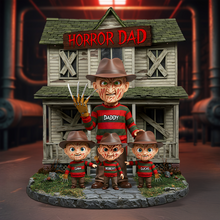 Load image into Gallery viewer, &quot;Horror Dad: The Legendary Nightmare&quot; - Custom Personalized Plaque For Dad Shaped Plaques PopCulturePrints
