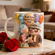 Load image into Gallery viewer, True Love Never Gets Old - Personalized Old Couple Mug Coffee Mug PopCulturePrints
