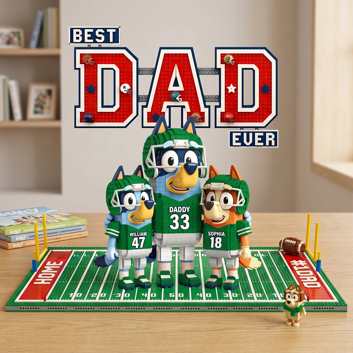 Best Dad Ever - Game Time With Dad Acrylic Plaque - Personalized Gift for Dads, Grandpas, and Fathers Shaped Plaques PopCulturePrints