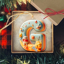 Load image into Gallery viewer, Personalized Movie-Themed Christmas Ornament - Custom Letter Design Ornament PopCulturePrints
