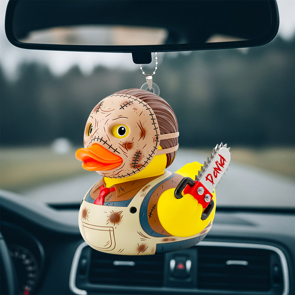 “Quack & Screams: A Unique Horror Duck for Movie Fans” - Personalized Car Ornament Gift Ornament PopCulturePrints
