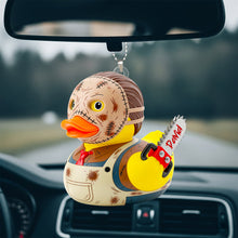 Load image into Gallery viewer, “Quack &amp; Screams: A Unique Horror Duck for Movie Fans” - Personalized Car Ornament Gift Ornament PopCulturePrints
