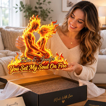 Load image into Gallery viewer, Eternal Flame Couple LED Wall Sign - Personalized Couples Gift
