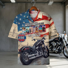 Load image into Gallery viewer, Celebrate the Spirit of Freedom - Heritage Road American Hawaiian Shirt - Personalized Gifts for Bikers Hawaiian Shirts PopCulturePrints
